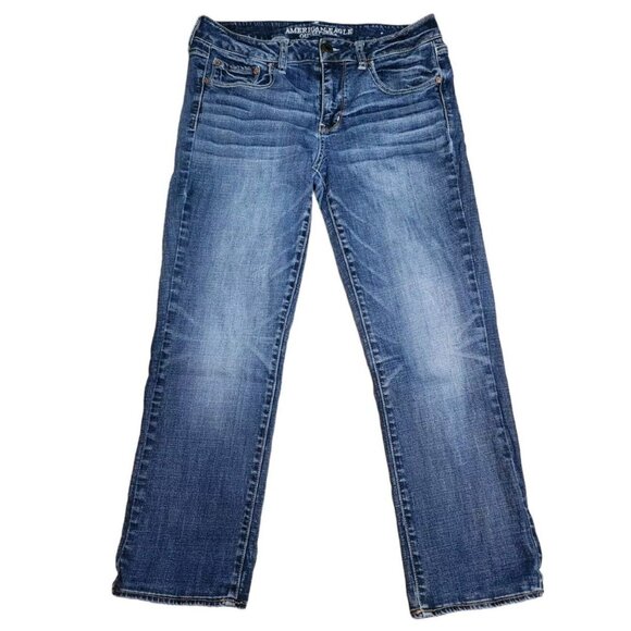 American Eagle Outfitters Denim - American Eagle Straight Super Stretch Denim Jeans Size 10 Regular/ Standard